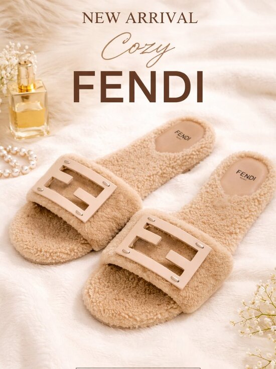 Fendi Shoes - NEW FENDI SLIDES SANDAL FLATS SIZE 39 Fit For 8-9US